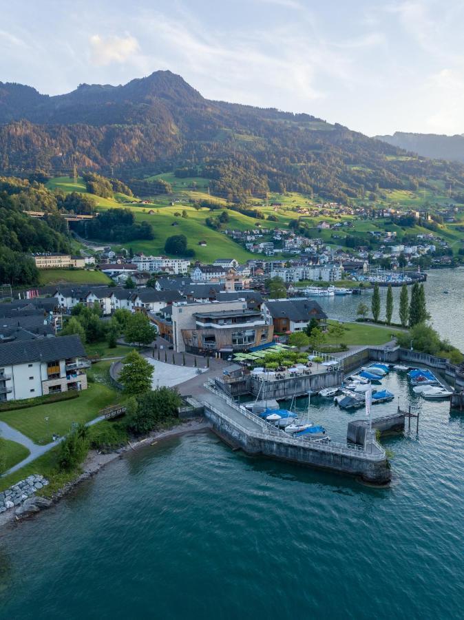 Marina Walensee Hotel Unterterzen Eksteriør billede