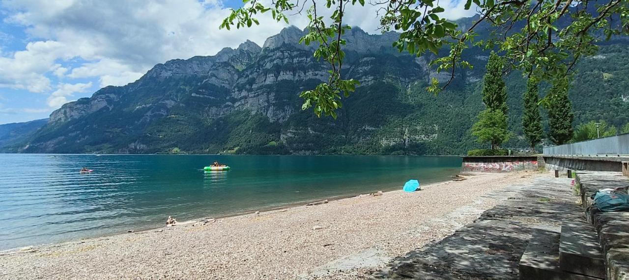 Marina Walensee Hotel Unterterzen Eksteriør billede
