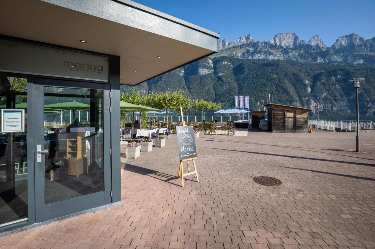 Marina Walensee Hotel Unterterzen Eksteriør billede